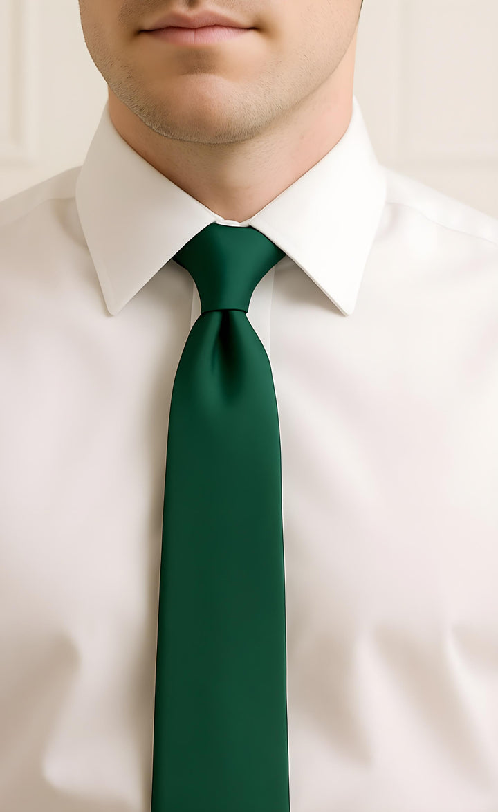 Handmade Emerald Green Tie – Rich Elegance with a Fresh Perspective