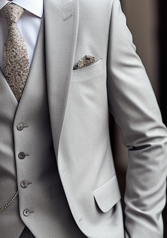 Light Grey Houndstooth Havana Suit in Wool Silk Linen | SUITSUPPLY US