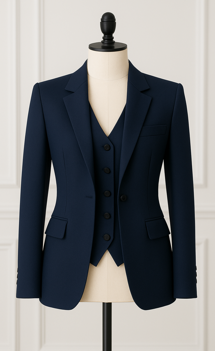 Navy Blue Three-Piece Suit – Classic Precision. Modern Power