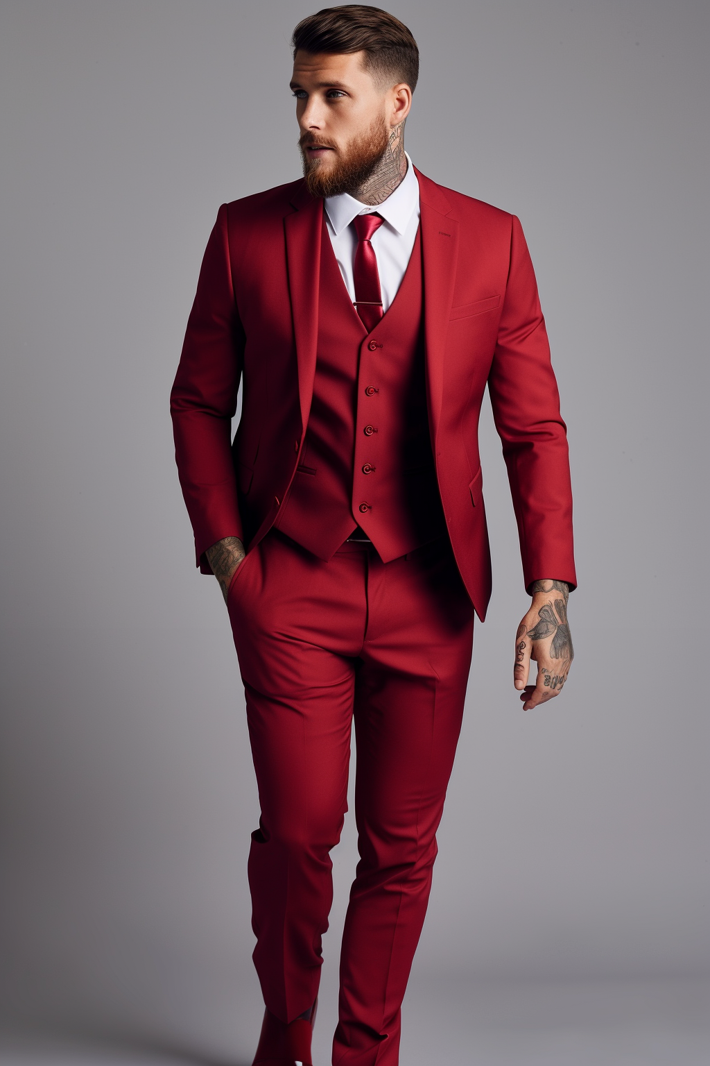 Red Double Breasted Men Suits Blazer Pants Slim Fit Prom Grooms Wedding  Tuxedo Business Suits Custom Made at Amazon Men's Clothing store