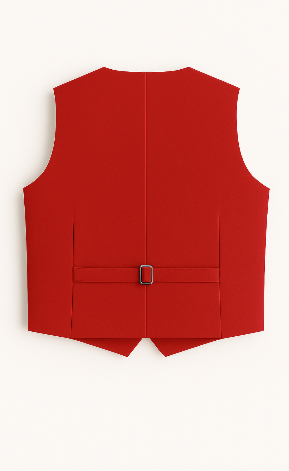 Red Vest for Men – Fully Lined 5-Button Statement Waistcoat