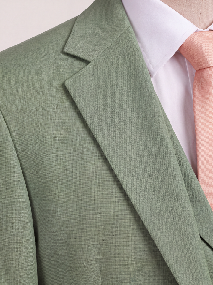 Sage Green Suit in Premium Lightweight Suiting Fabric