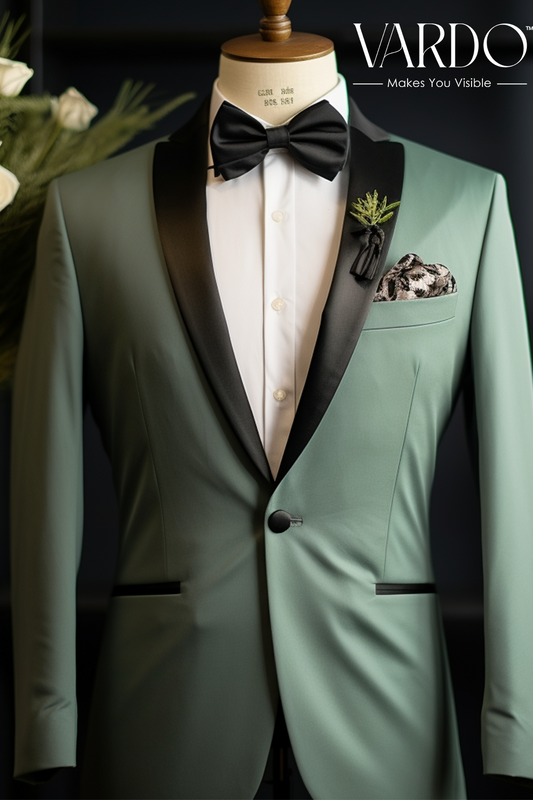 Sophisticated Sage Green Tuxedo for Men