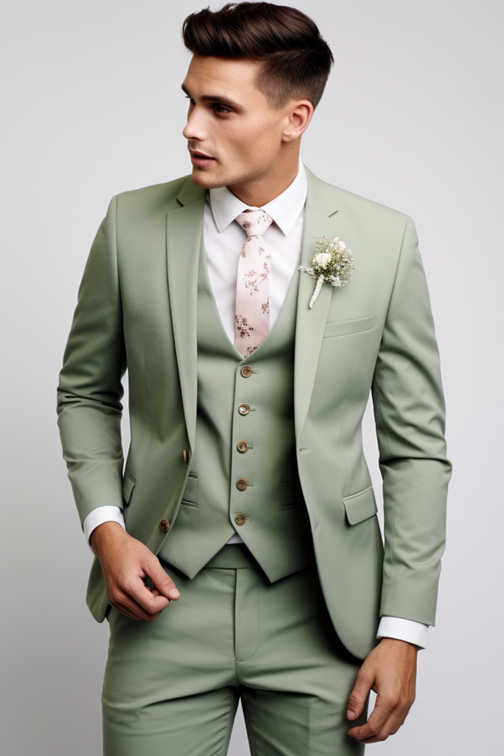 SAGE GREEN SUIT 3-PIECE