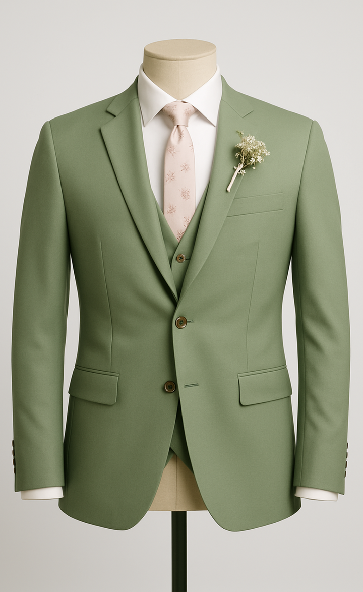 SAGE GREEN SUIT 3-PIECE