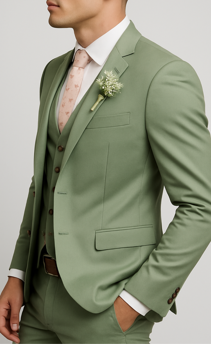 SAGE GREEN SUIT 3-PIECE