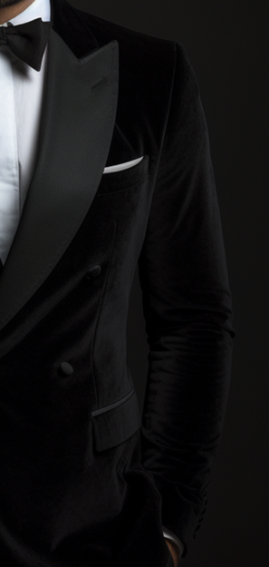 Luxury Formal Black Velvet Jacket - Stylish Men's Black Velvet Jacket
