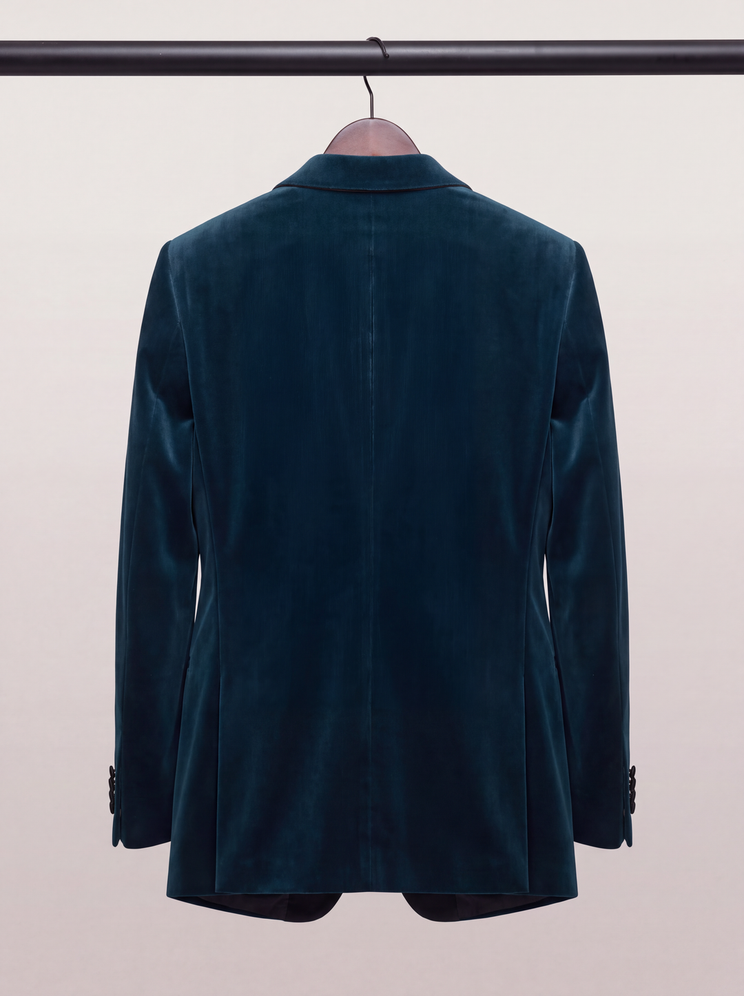 Midnight Teal Velvet Holiday Dinner Jacket