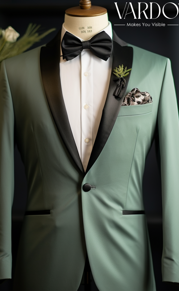 Sophisticated Sage Green Tuxedo for Men