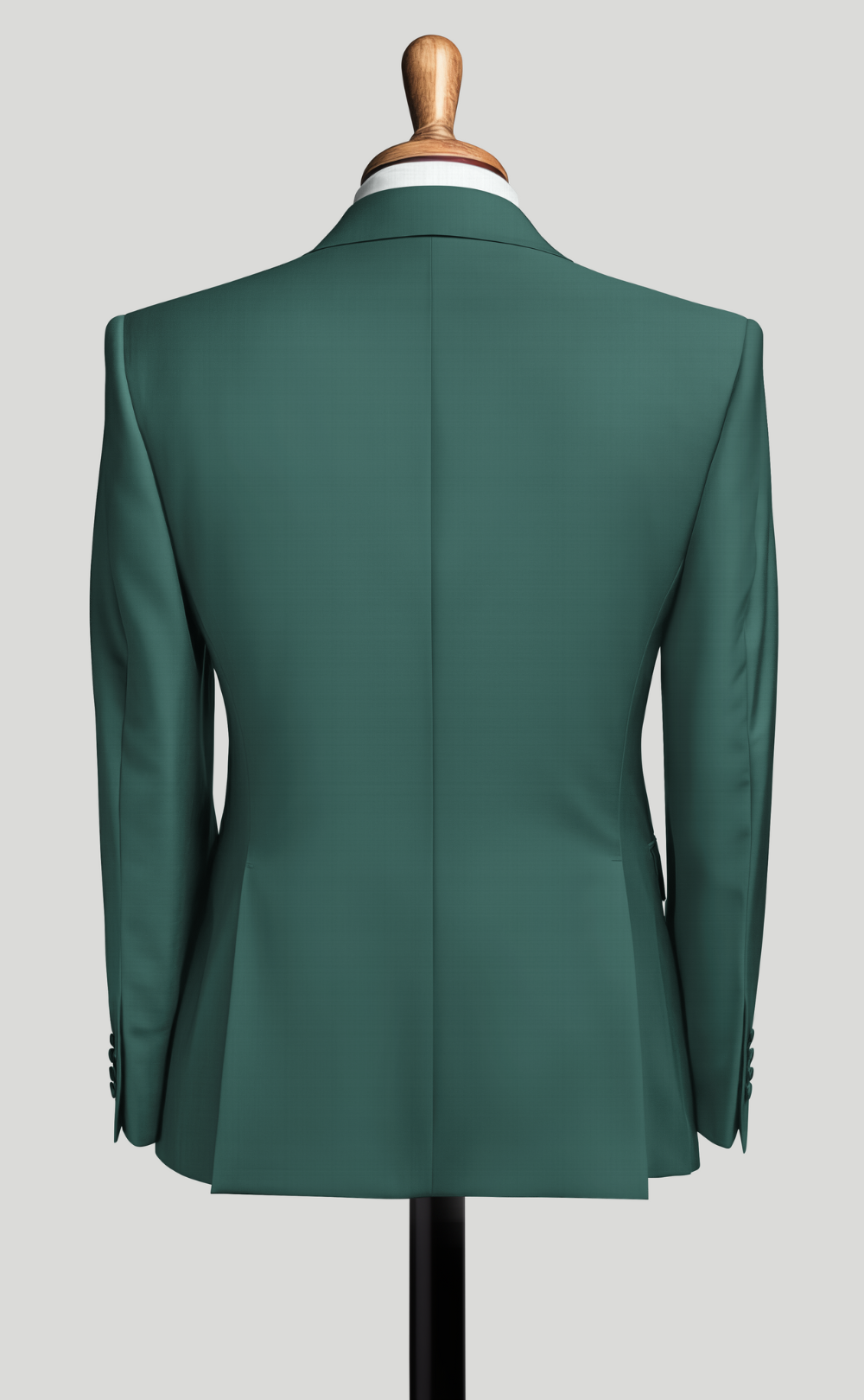 Exquisite Dark Green Double Breasted Men's Suit - Elegant, Tailored Fit - Distinctive Formal and Business Attire