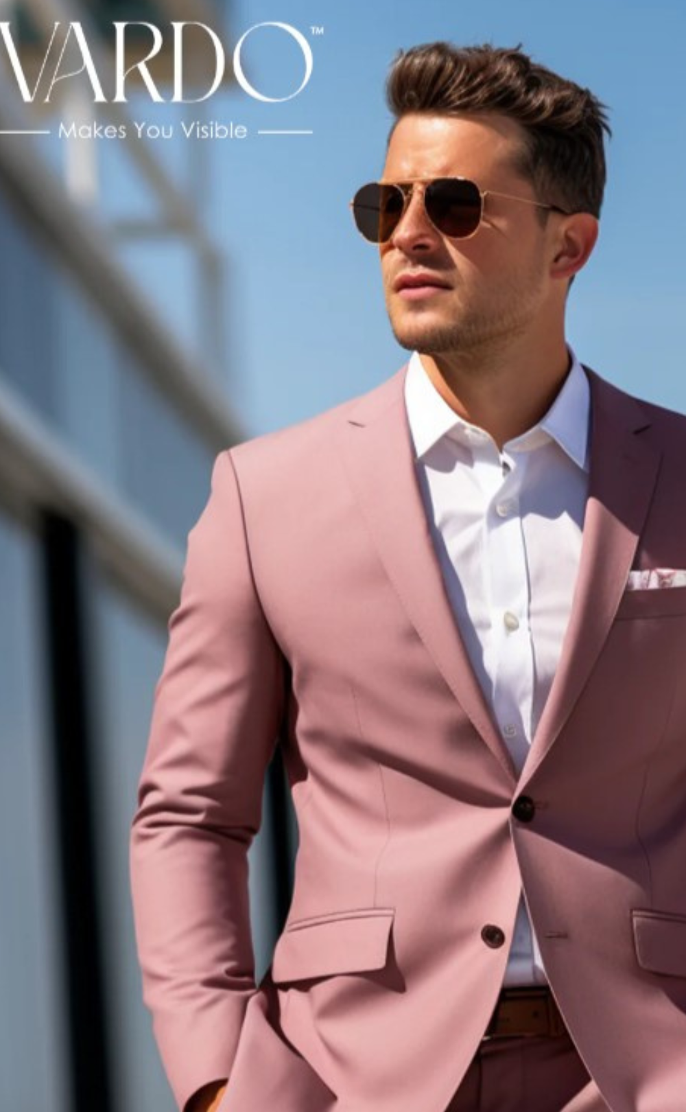 Wedding Suit package for Dapper Dusty Rose Two-Piece Suit for Men