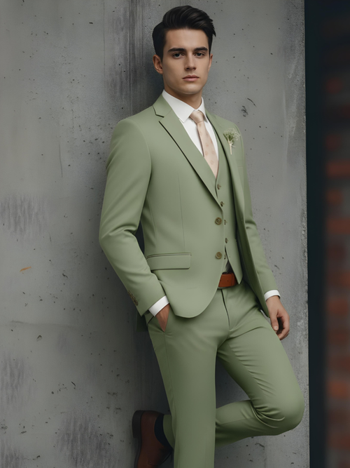 SAGE GREEN SUIT 3-PIECE
