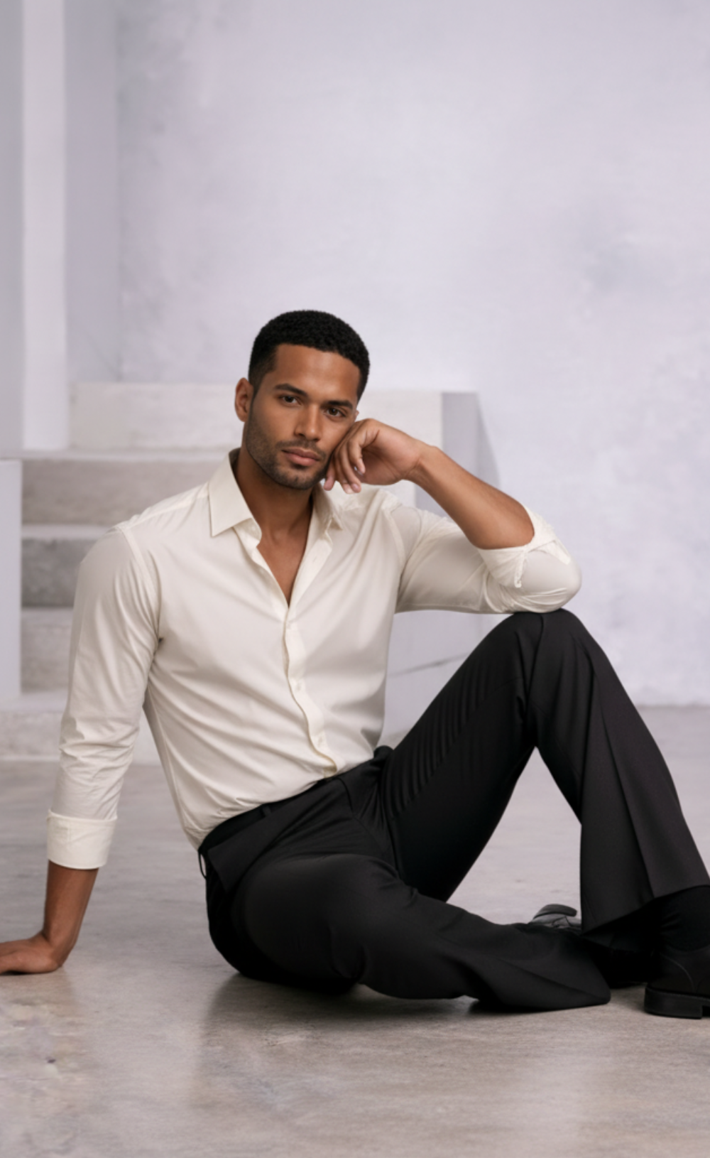 Men's Old Money Black Flare Trousers – Quiet Luxury