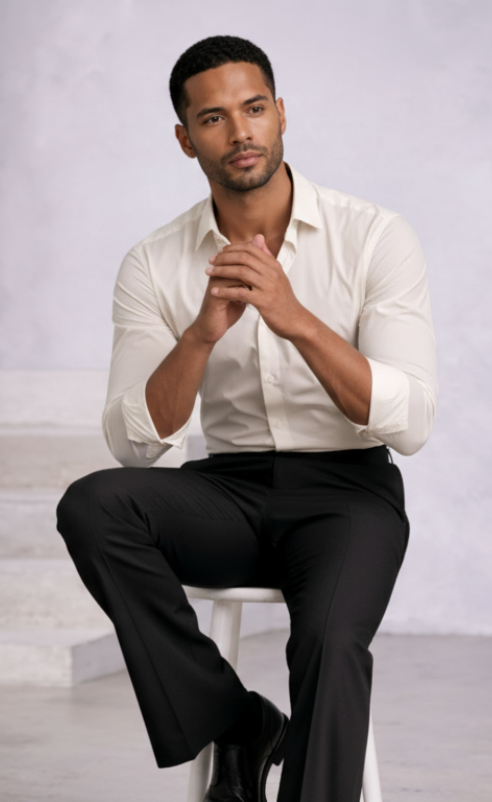 Men's Old Money Black Flare Trousers – Quiet Luxury