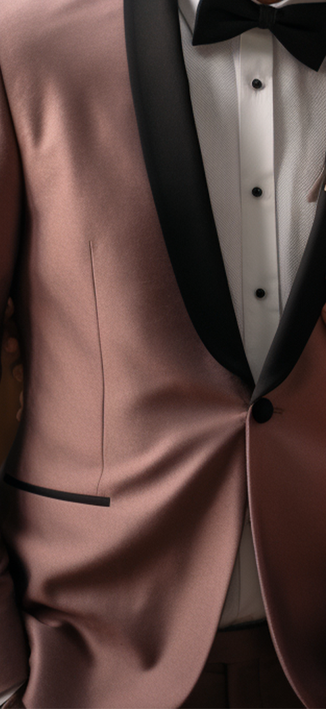 Premium Dusty Rose Tuxedo Suit for Men