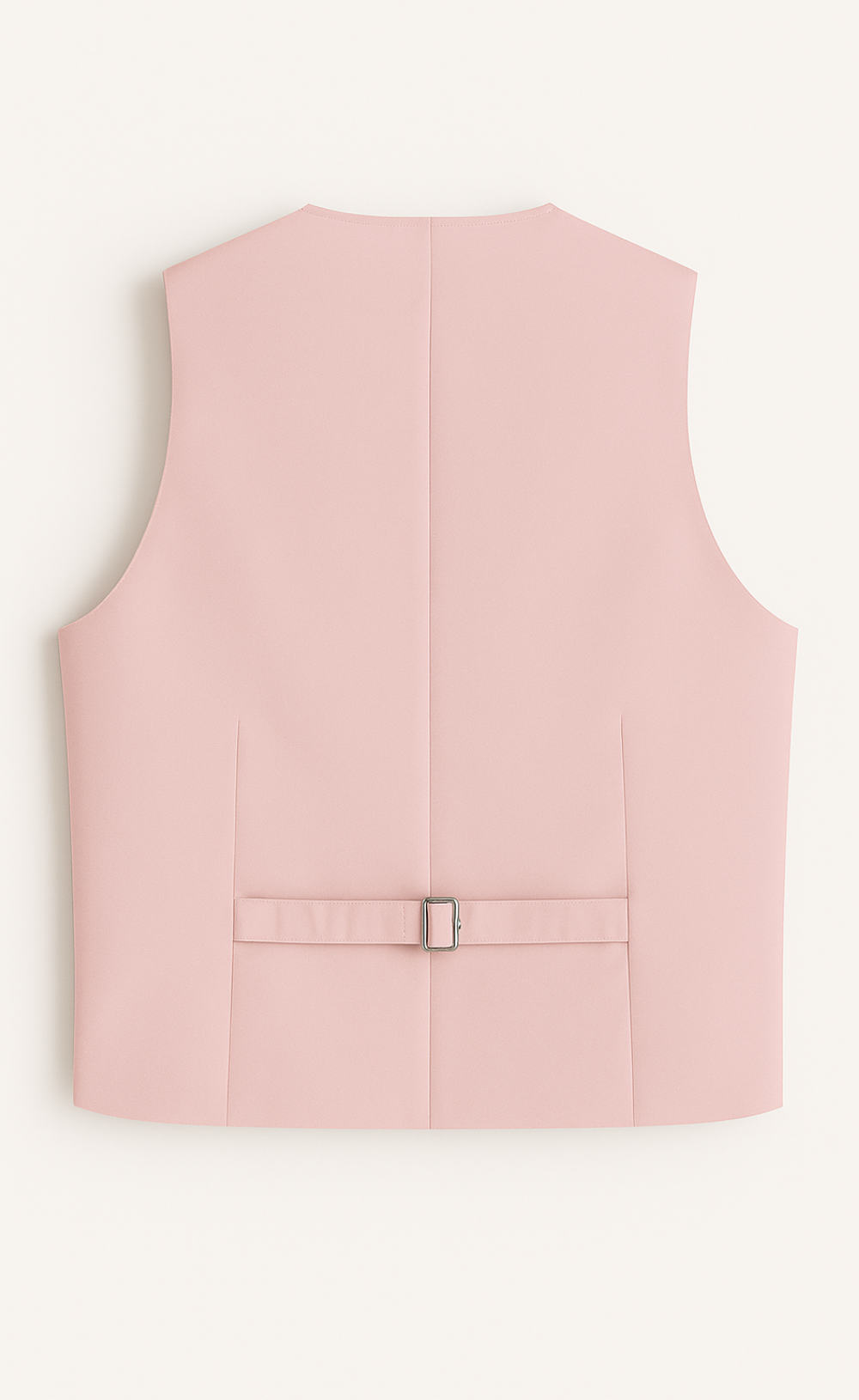 Light Pink Vest for Men – Fully Lined 5-Button Pastel Waistcoat